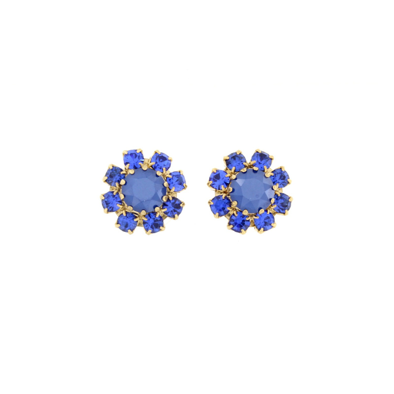 Thumbnail of Florentine Garden Royal Blue Stud Earrings image