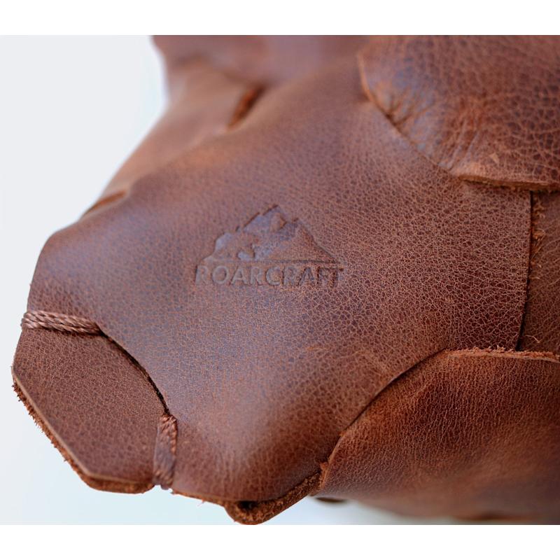 Thumbnail of Knitted Leather Throw Pillow image