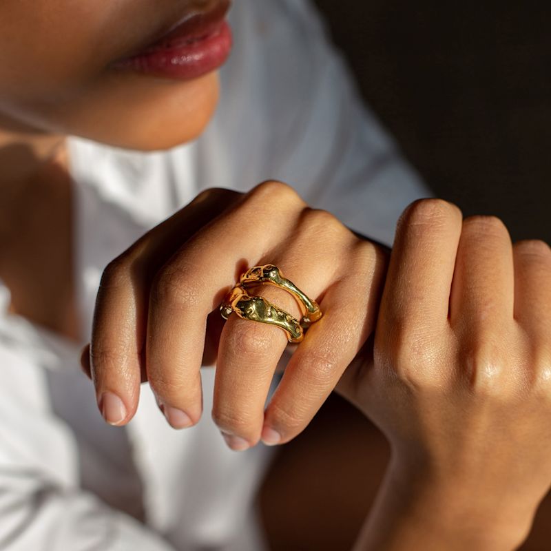 Thumbnail of Talisman Flow Ring Gold image