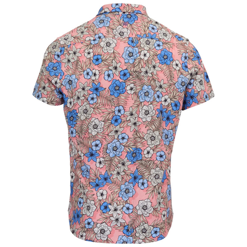 Thumbnail of Todd Tropical Mix Coral Mens Knit Shirt image