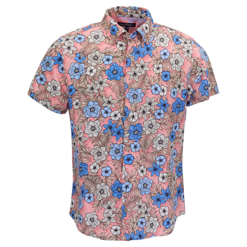 Thumbnail of Todd Tropical Mix Coral Mens Knit Shirt image