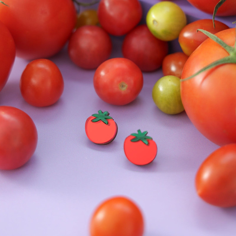 Thumbnail of Tomato Stud Earrings image