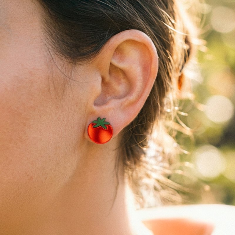 Thumbnail of Tomato Stud Earrings image