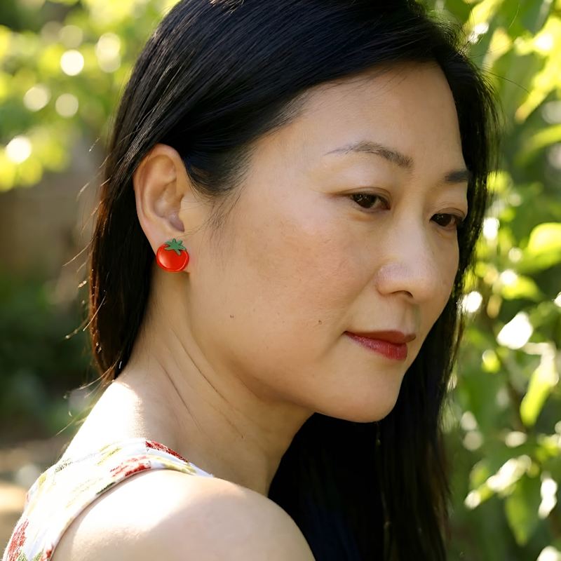 Thumbnail of Tomato Stud Earrings image