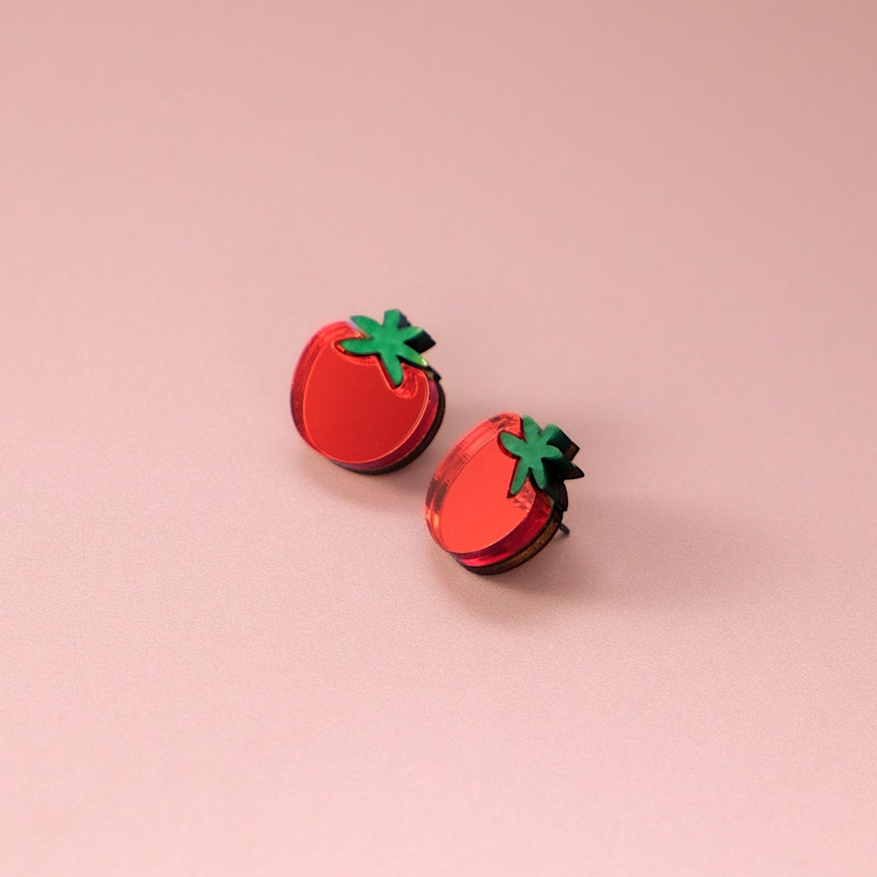 Thumbnail of Tomato Stud Earrings image