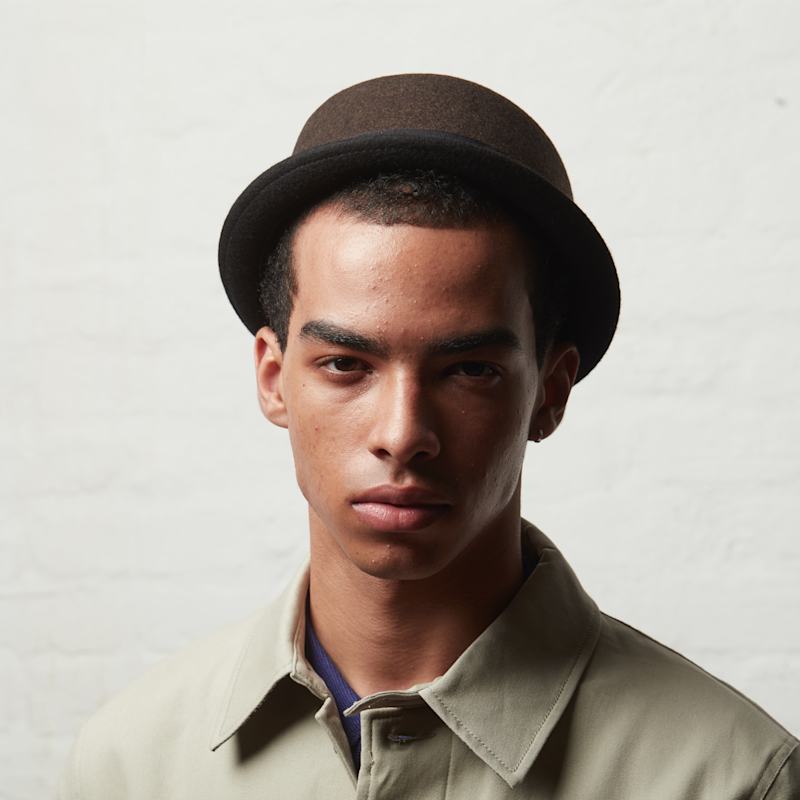 Tony Cordova Brown Felt Skimpy Brim Short Brim Rude Boy Mod Style ...