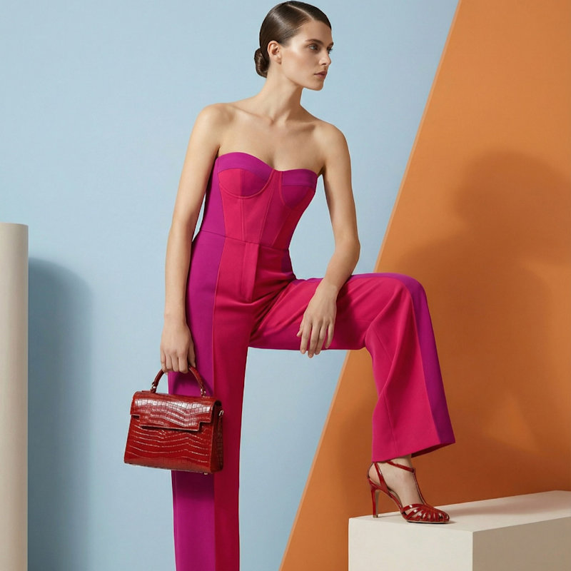 Thumbnail of Top Handle Leather Bag - Crimson Muse image