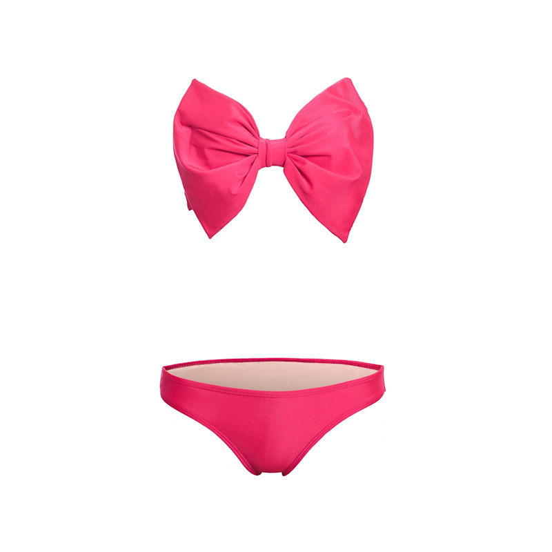 Pink Bow Bikini Top | Paola Amador | Wolf & Badger