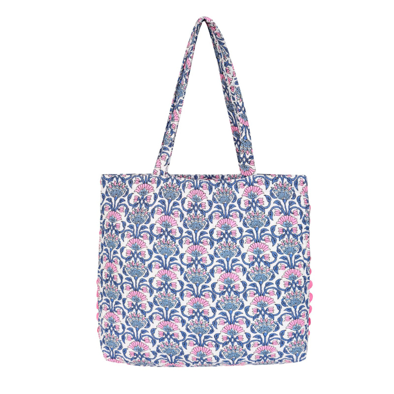 Tote Bag Printed Pattern With Ric-Rac Trim | Luella Fashion | Wolf & Badger
