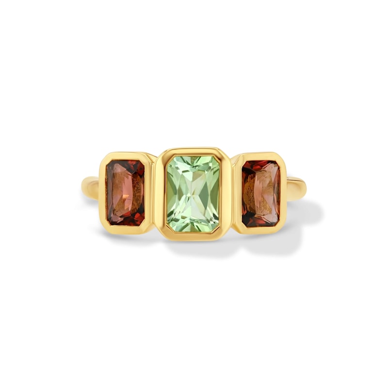 Thumbnail of Tourmaline Three-Stone Ring image