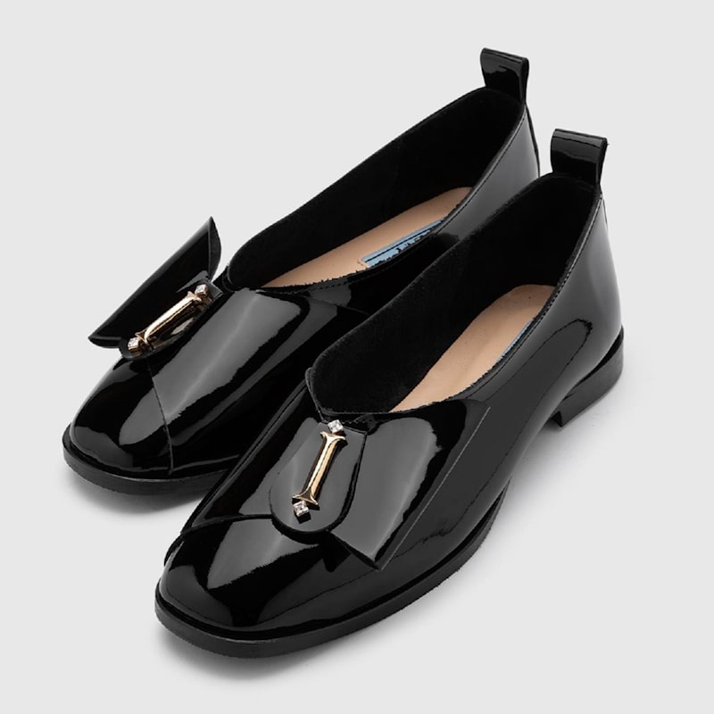 Thumbnail of Toys Black Patent Leather Women's Ballerina image