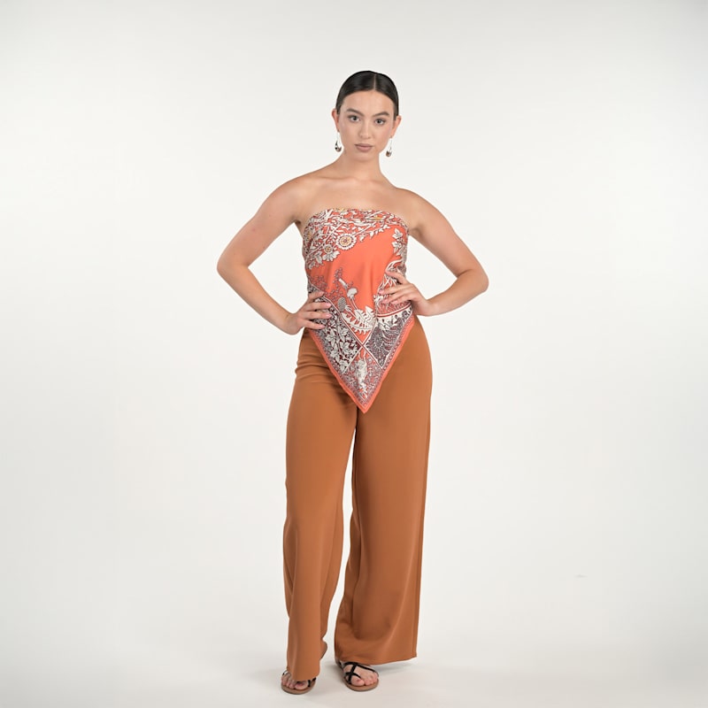 Thumbnail of Tree Of Life Scarf In Rust image