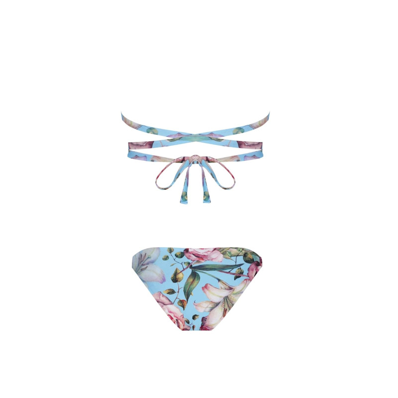 Thumbnail of Triangle Blu Ruffle Bikini Set image