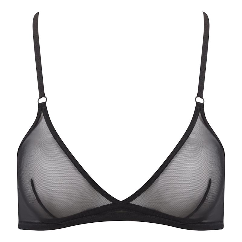 Thumbnail of Black Mesh Triangle Bralette image