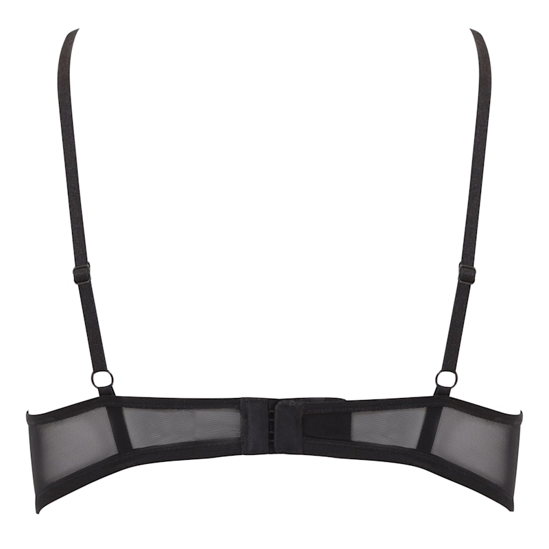 Thumbnail of Black Mesh Triangle Bralette image