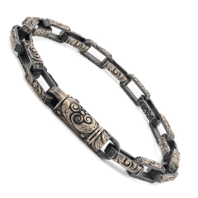 Thumbnail of Tribal Force Men’s Sterling Silver Bracelet - Silver image