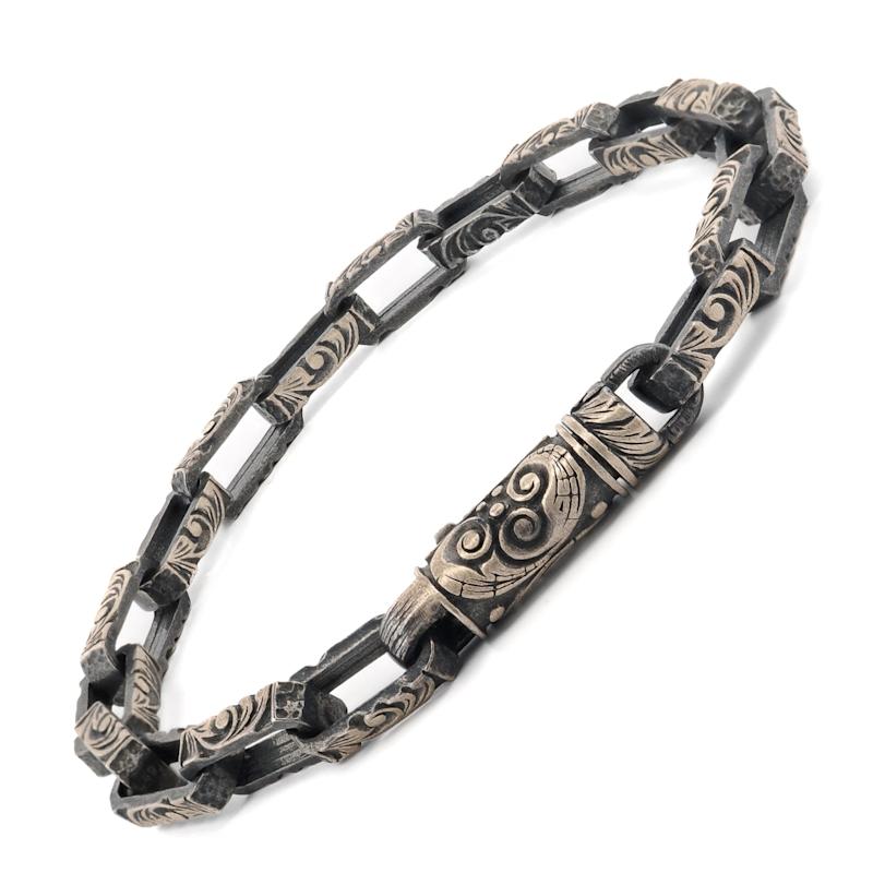 Thumbnail of Tribal Force Men’s Sterling Silver Bracelet - Silver image
