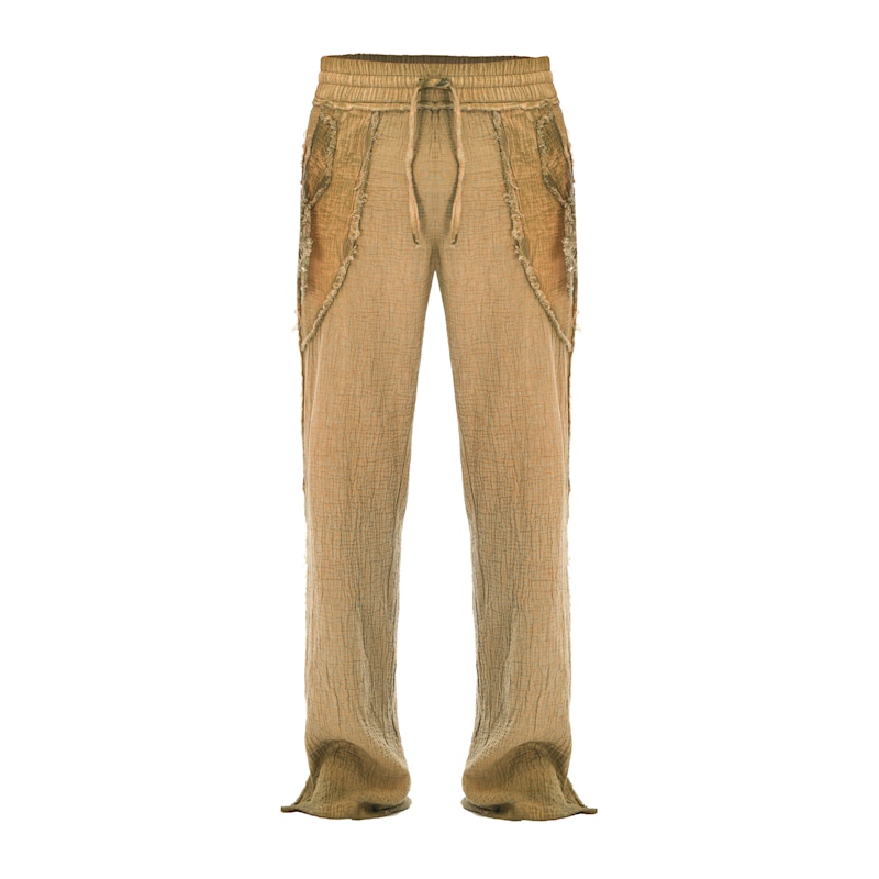 Thumbnail of Tribe Pants Men Boho Cotton Summer Pants In Desert Sand image