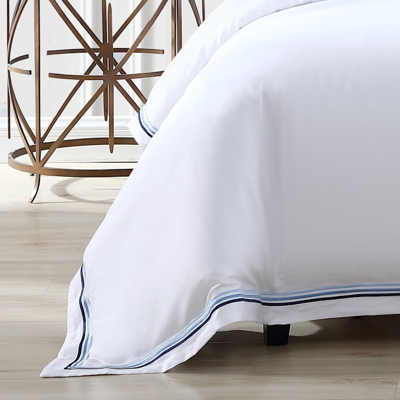 Thumbnail of Triple Luxe Sateen Duvet Cover Set - Ocean image