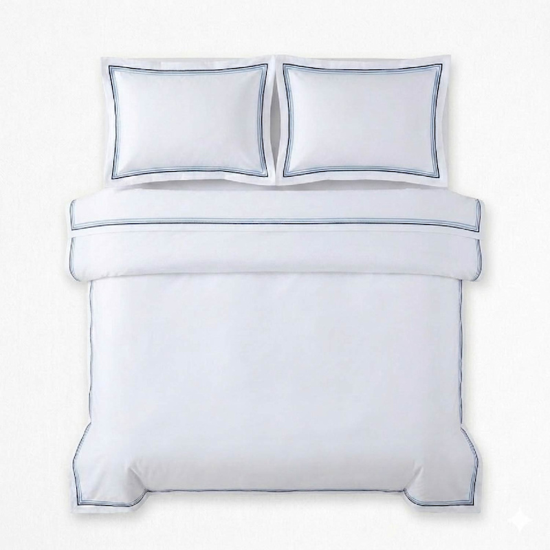 Thumbnail of Triple Luxe Sateen Duvet Cover Set - Ocean image