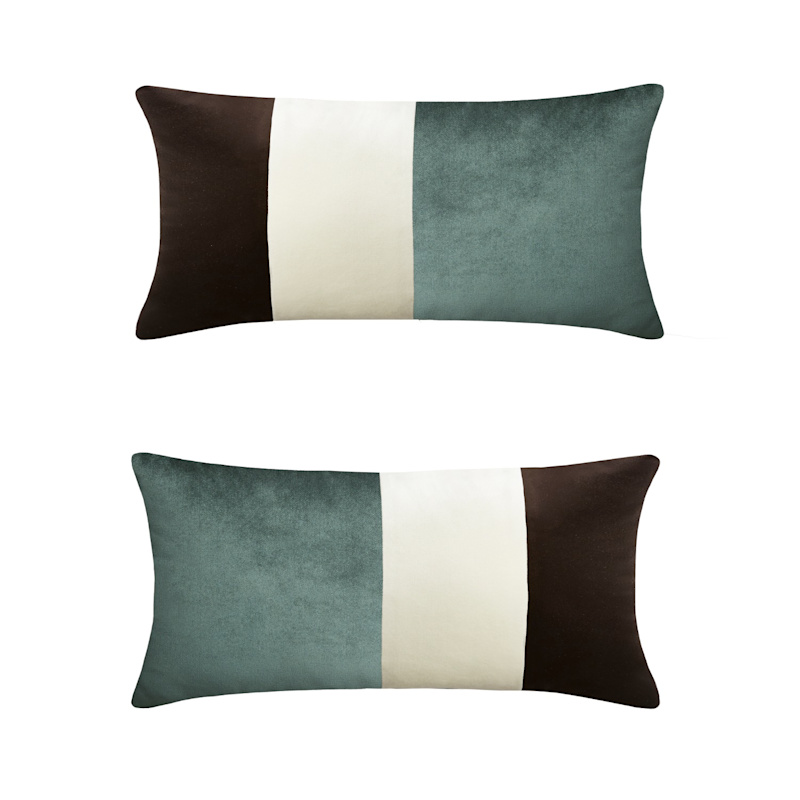 Thumbnail of Triple Velvet Cushions Teal image