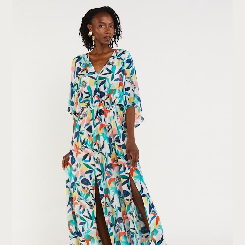 Thumbnail of Silk Maxi Dress - Tropicana Athena image