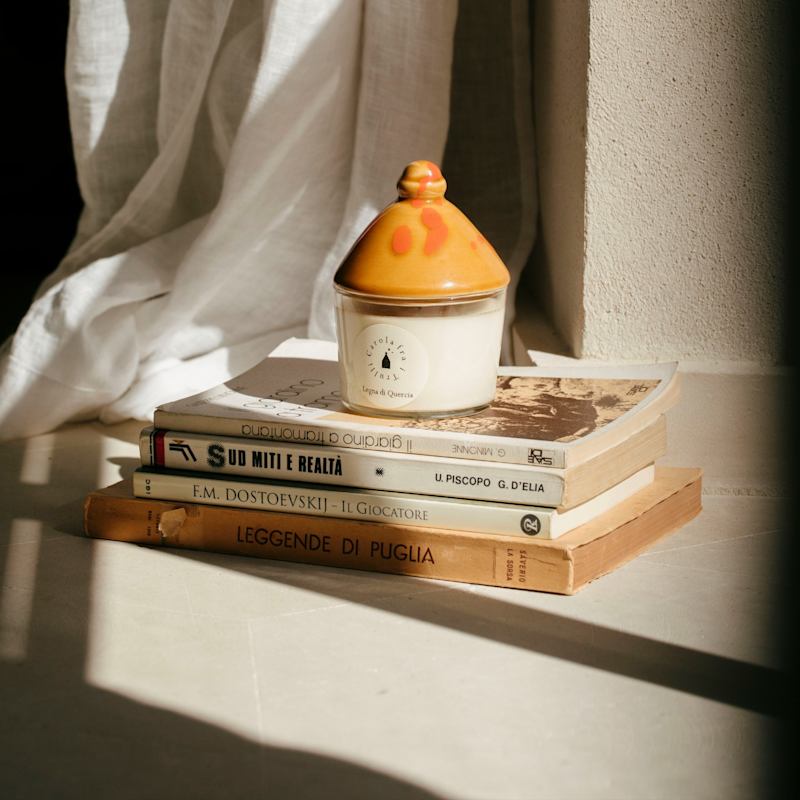 Thumbnail of Trullino Candle With Oak Wood Scented Soy Wax Candle image
