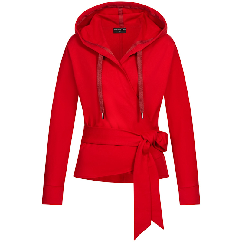 Wrap Hoodie Red | Marianna Déri | Wolf & Badger