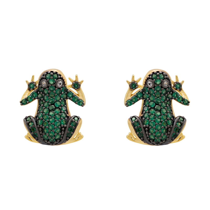 Thumbnail of Leap Frog Stud Earrings Gold image