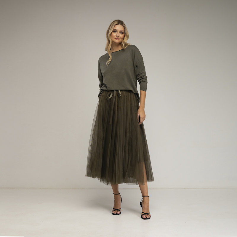 Thumbnail of Tulle Skirt With Multiple Layers And Elastic Waistband image