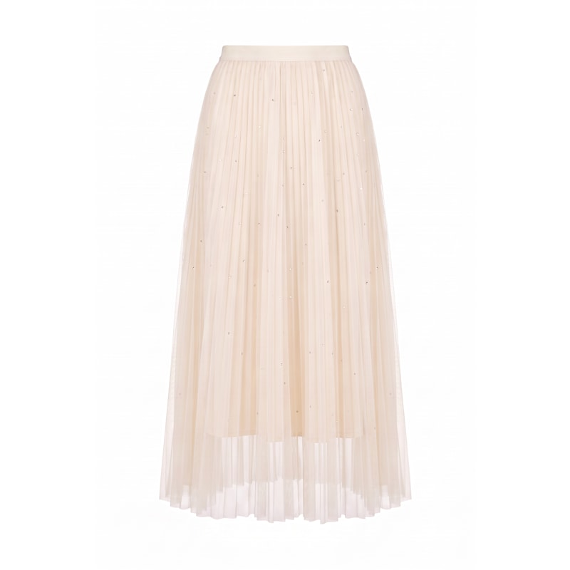 yuki　 fluff tulle skirt チュールスカートアイボリー Tulle Swarovski Skirt Cream | James Lakeland | Wolf & Badger