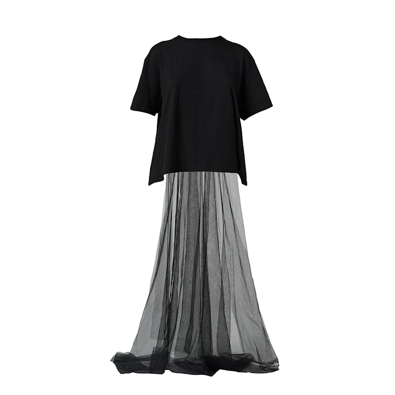 ジプソフィア　Tulle Tee Renewal チュールT ブラック　タグ付き ジプソフィア Tulle Tee Renewal チュールT ブラック タグ付き - メルカリ