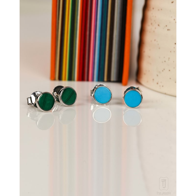 Thumbnail of Turquoise Sterling Silver Studs image