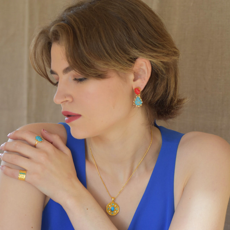 Thumbnail of Turquoise Crown Ring image