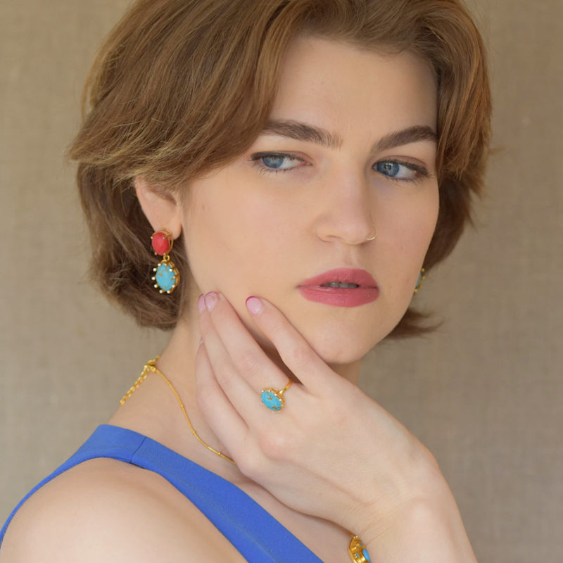 Thumbnail of Turquoise Crown Ring image