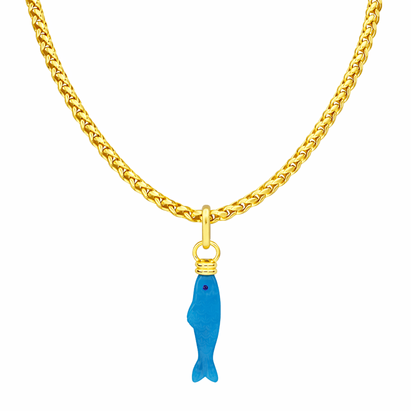 Thumbnail of Turquoise Fish Charm image