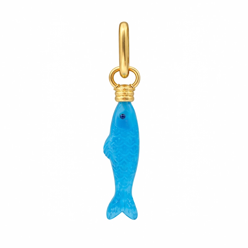 Thumbnail of Turquoise Fish Charm image