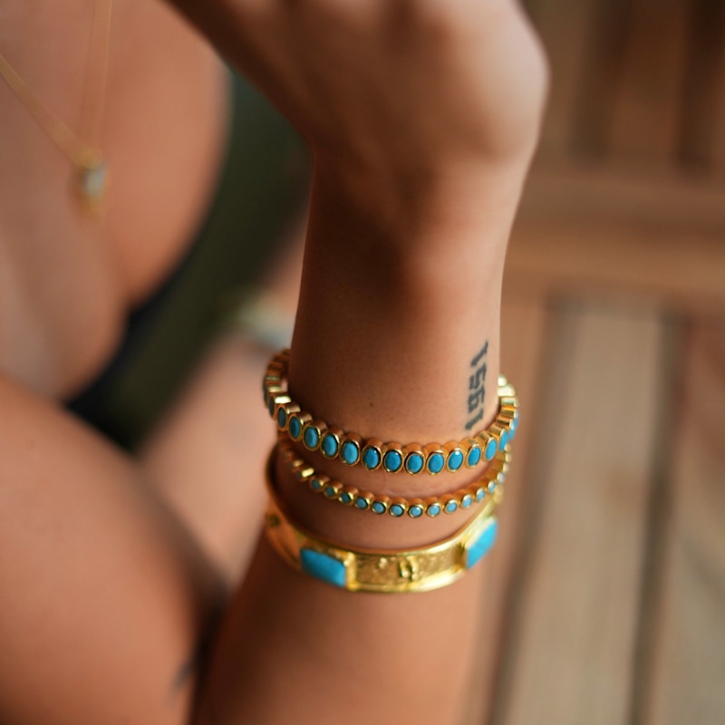 Touchstone Set 24 Braccialetti Indiani Colorati – Tonalità Oro, Acqua, Pastello, Grandi Dimensioni (Diametro 7 Cm), Gioielli Etnici Fatti A Mano Per Donne, Regalo Matrimonio