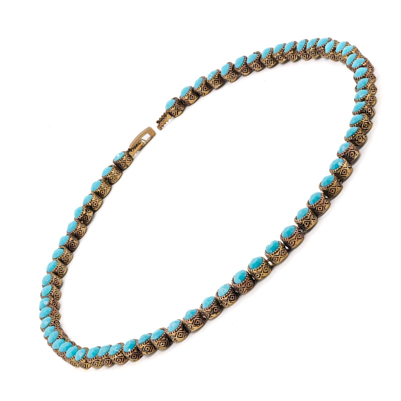Thumbnail of Turquoise Tennis Mystic Necklace - Turquoise image
