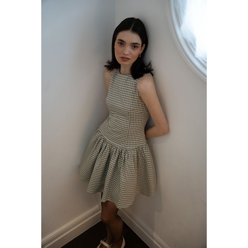 Twiggy Pure Cotton Gingham Check Mini Dres | AMY LYNN | Wolf & Badger