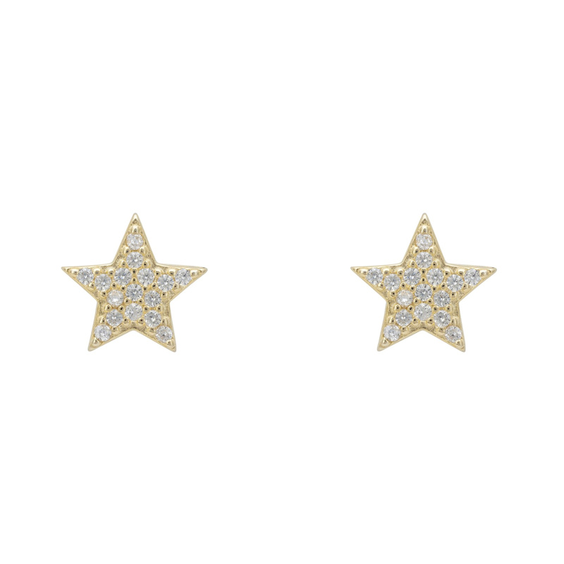 Thumbnail of Twinkle Star Stud Earrings Gold image