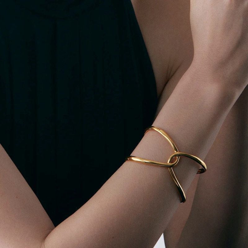 Thumbnail of Twist Gold Open Cuff image