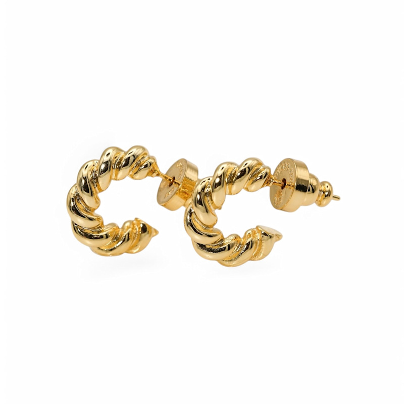 Thumbnail of Twisted Rope Hoops Earrings image