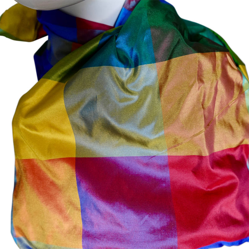 Thumbnail of Twisturban Turban Silk Taffeta Bright Color Block image