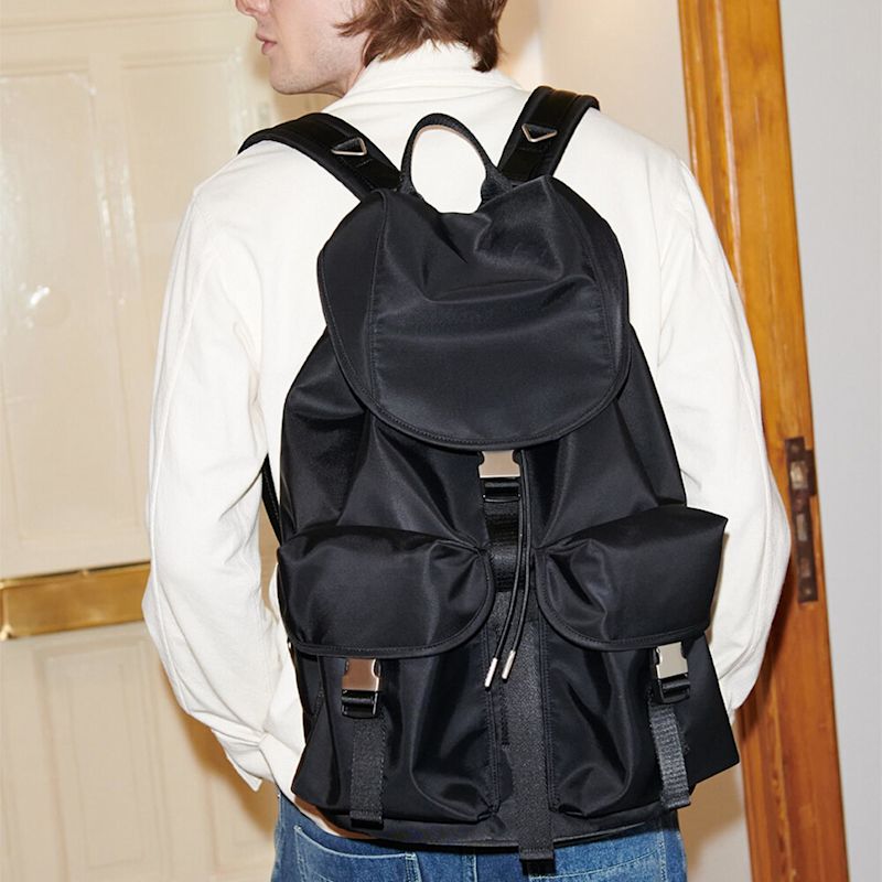 Thumbnail of After Pray Edition | Two-Pocket Nylon Cargo Rucksack - Black&Nickel image