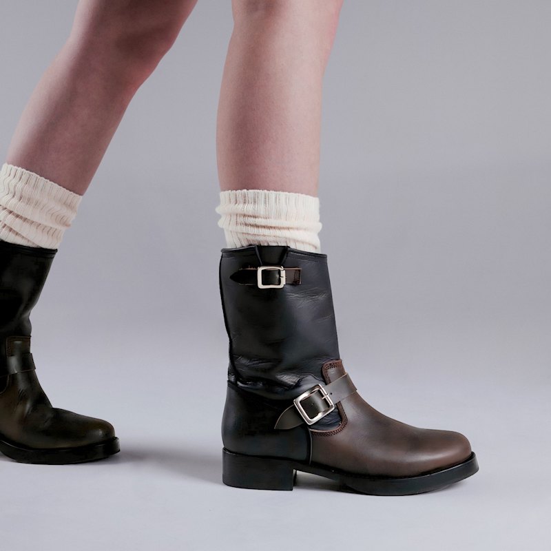 Thumbnail of Two-Tone Biker Boots image
