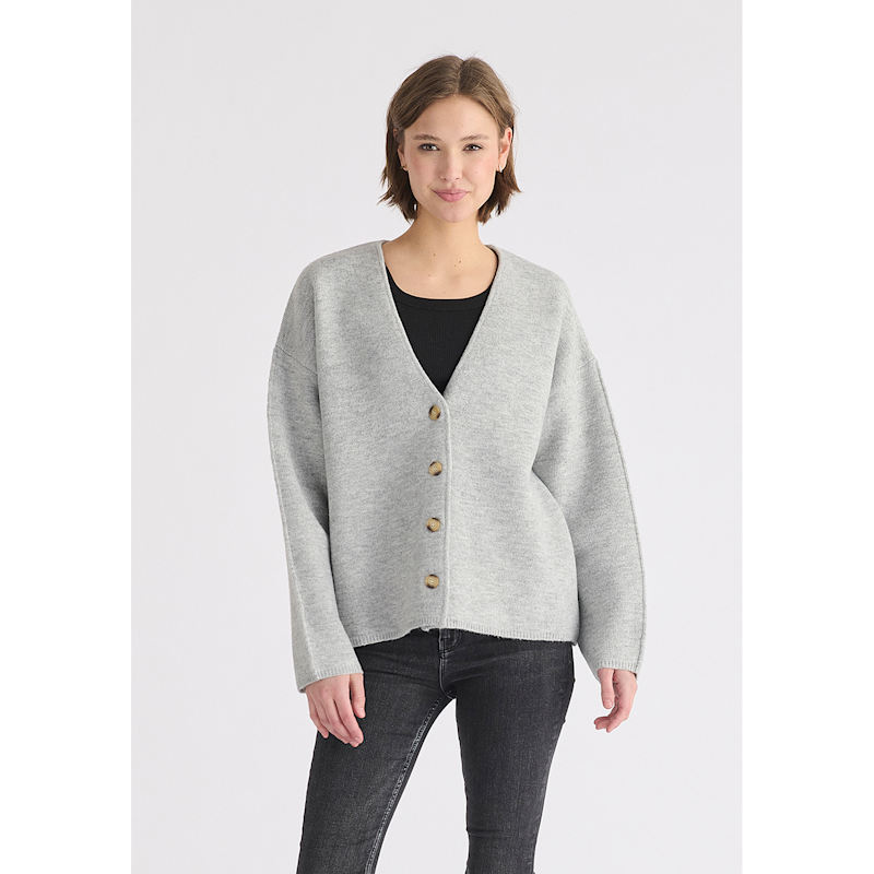 Thumbnail of Two-Tone Cardigan In Grey image