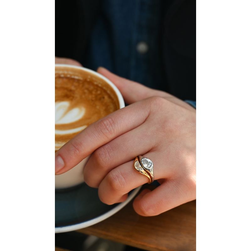 Two Tone Double Ring Set | Zynnia Collective | Wolf & Badger