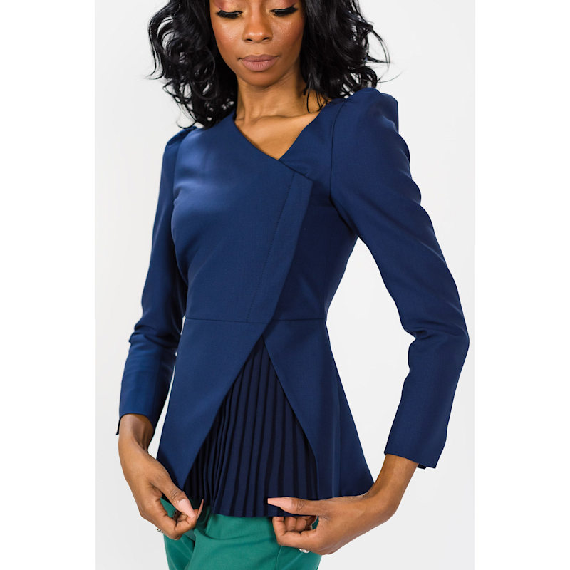 Blueleaブルレア　Peplum jacket bluelea ブルレア Tailored peplum jacket