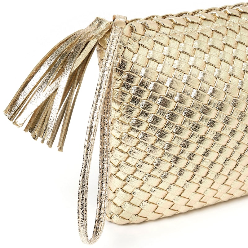 Lavinia Clutch Bag - Gold | ARMS OF EVE | Wolf & Badger